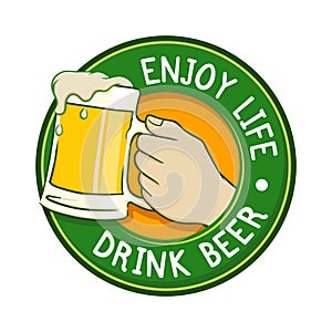 Enjoy Life Drink Beer Label