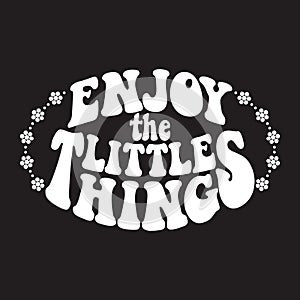 Enjoy the little things. Classic psychedelic 60s and 70s lettering.