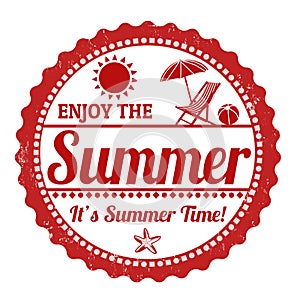 Enjoy the summer stamp
