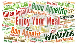 Enjoy your meal in different languages
