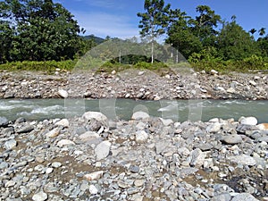 enjoying the melodious river water