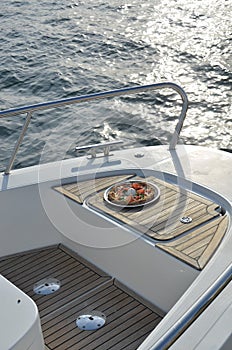 Enjoying pizza on a yacht is even more beautiful.  Included in 100 things to do.