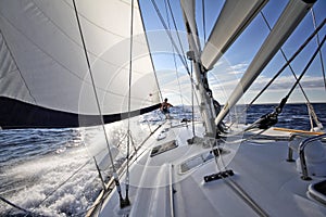 Enjoying sailing in Croatia