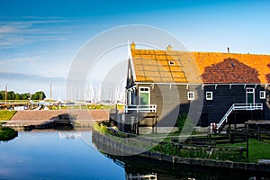 Enkhuizen little house near the water, Netherlands