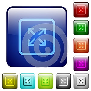 Enlarge object color square buttons