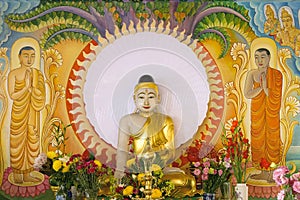 Enlightened Buddha Sitting Under the Bodhi Tree