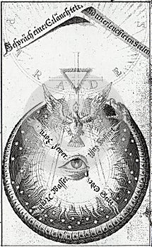 alchemical hermetic illustration of the soul taken from the theosophical work of jacob bohme photo