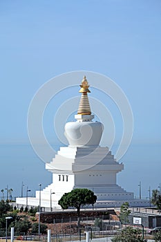 Enlightenment Stupa Buddhist Temple in Spain