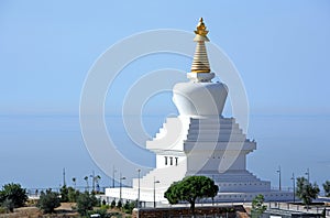 Enlightenment Stupa Buddhist Temple in Spain