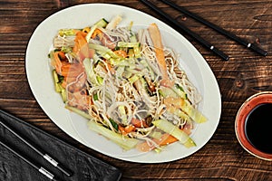 Enoki mushroom spicy salad
