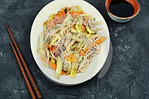 Enoki mushroom spicy salad