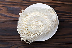 enoki mushrooms