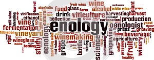 Enology word cloud