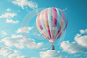 Enormous Air balloon banner. Generate Ai