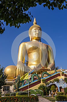 Enormous Buddha Sculpture at Wat Muang - Ang Thong, Thailand