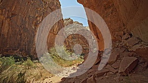 Enormous cliffs at a Canyon at Capitol Reef NP