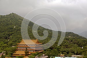 The enormous Monastery Po Lin