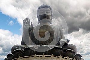 The enormous Tian Tan Buddha at Po Lin