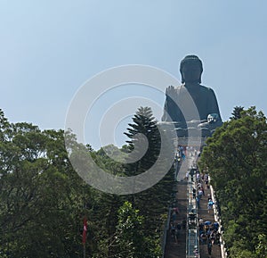 The enormous Tian Tan Buddha at Po Lin Monastery