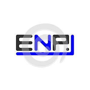 ENP letter logo creative design with vector graphic, ENP