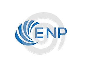 ENP letter logo design on white background. ENP creative circle letter logo . ENP letter design