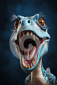 The Enraged Dinosaur: A Closeup Portrait