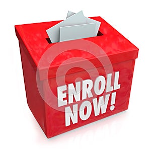 Enroll Now Enrollment Campaign Drive Entry Box