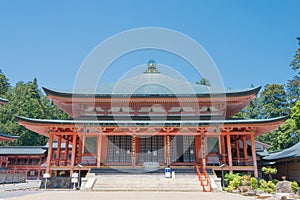 Enryakuji Temple in Otsu, Shiga, Japan. It is part of the UNESCO World Heritage Site - Historic