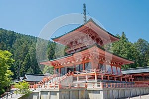 Enryakuji Temple in Otsu, Shiga, Japan. It is part of the UNESCO World Heritage Site - Historic