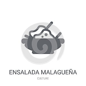 Ensalada MalagueÃÂ±a icon. Trendy Ensalada MalagueÃÂ±a logo concept on white background from Culture collection photo