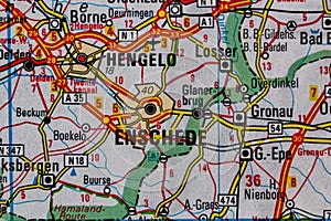 Enschede, Netherlands, on a road m