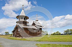 Ensemble of Kizhi Pogost and objects of wooden architecture.