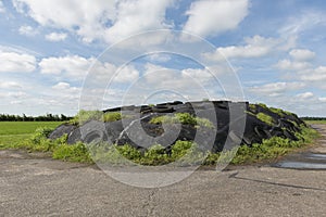 Ensilage on a dairy farm