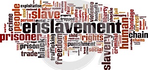 Enslavement word cloud