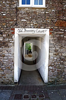 Old Brewery Court entrance, Chard.