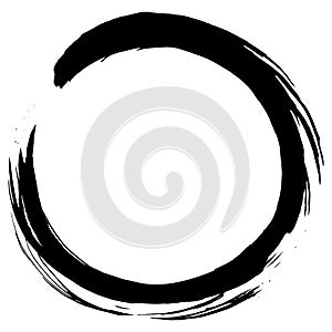 Enso Zen Circle Art Brush Vector Design Illustration Icon