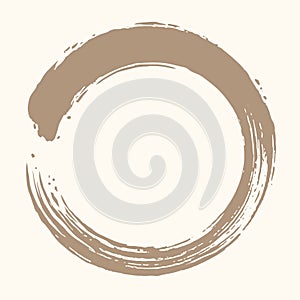 Enso Zen Circle Brush Vector Design Illustration