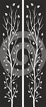 Decorative Privacy Screen â Abstract and Floral vector cdr x6 photo