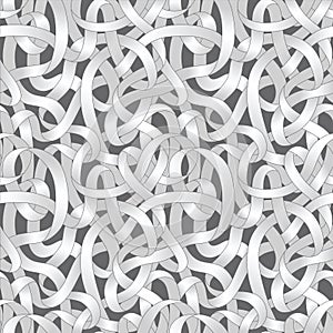 Entangled paths seamless pattern.