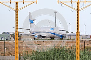 Enter Air jet entering runway