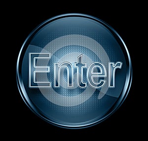Enter icon dark blue.