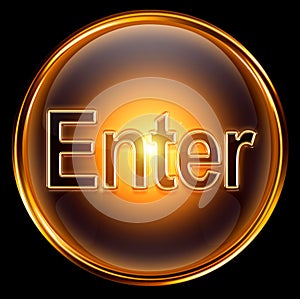 Enter icon gold