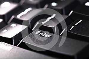 Enter key on a computer keyboard