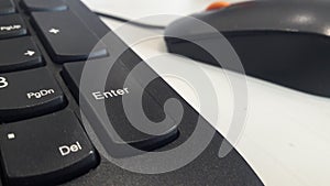 Enter pad selective and blured numer pad on keyboard pad