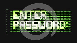 Enter password ascii clean