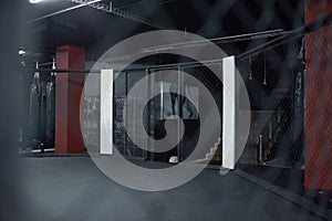 Enter the ring to prove your strength. Still life shot of a boxing ring in a gym.