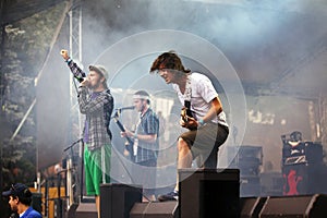 Enter Shikari on stage in Austria