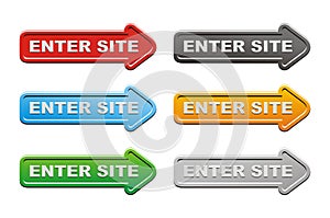 Enter site buttons - arrow buttons