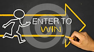 enter to win concept