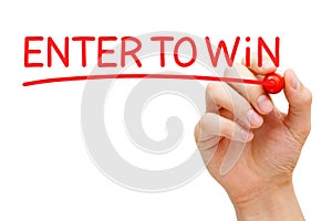 Enter to Win Red Marker photo